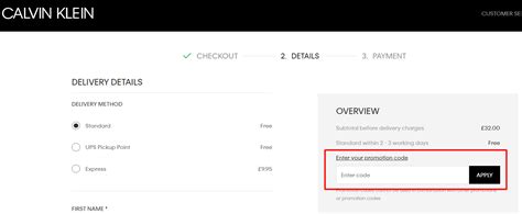 calvin klein voucher codes uk